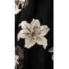 Robe soirée "Fleurs ivoire/or"