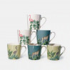 Coffret 6 mugs porcelaine