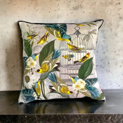 Coussin "Cage aux oiseaux"